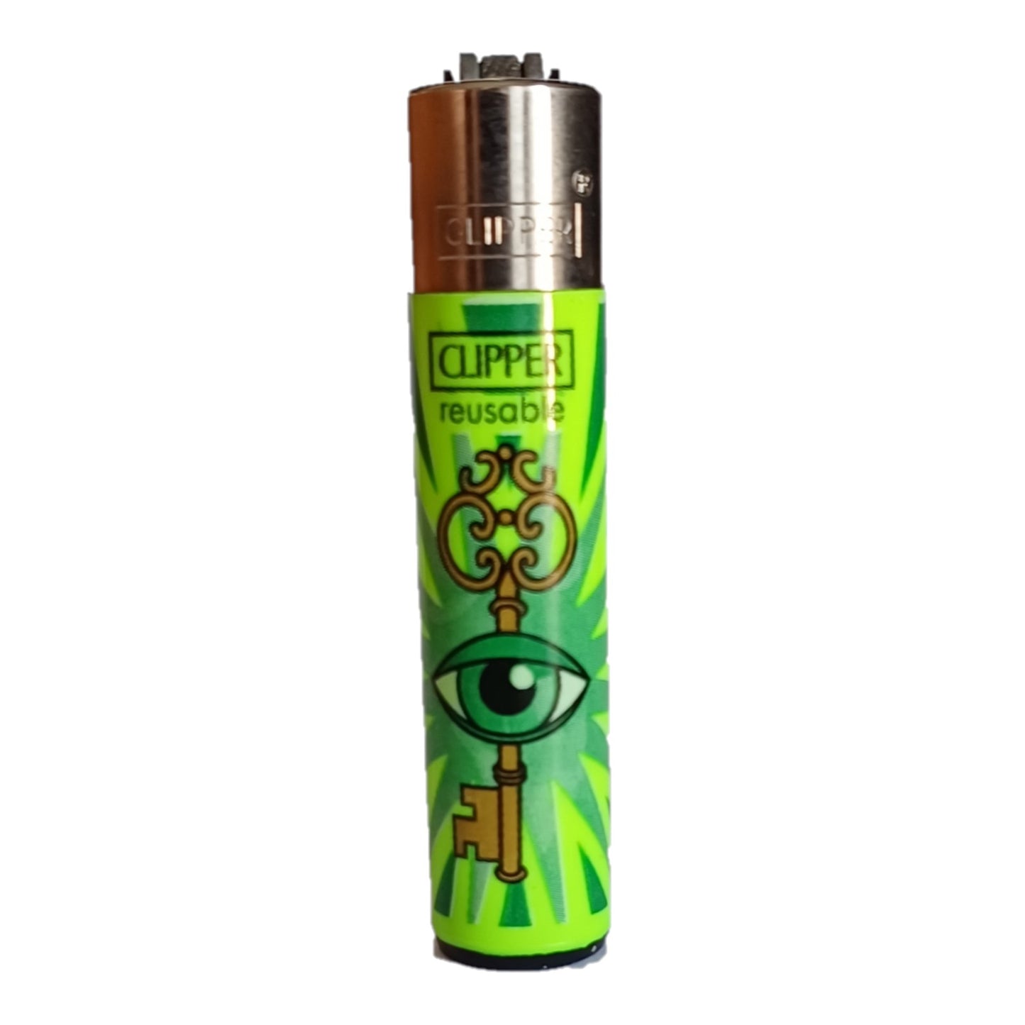 Briquet Clipper Mini - Design Strangest / Say Peace - PlantesAFumer