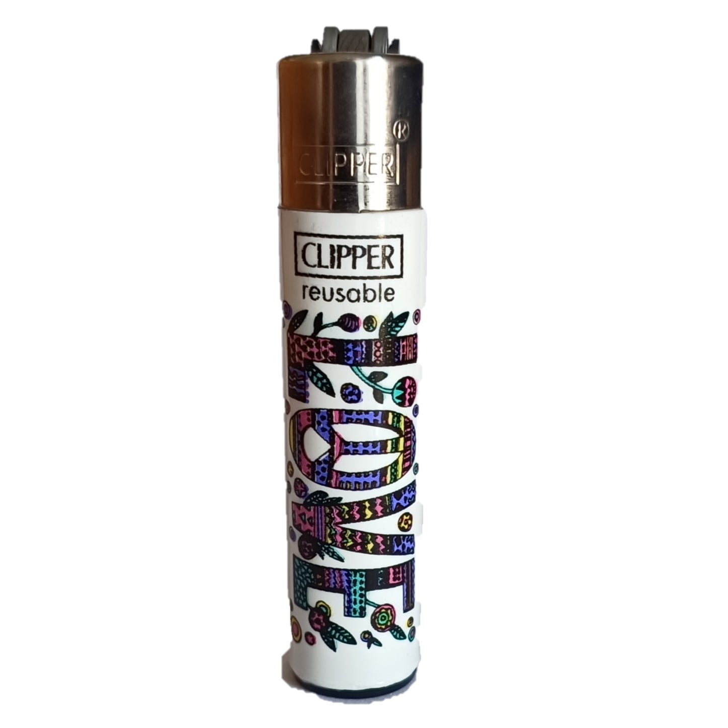 Briquet Clipper Mini - Design Strangest / Say Peace - PlantesAFumer