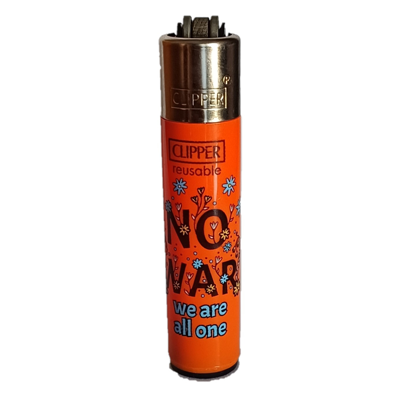 Briquet Clipper Mini - Design Strangest / Say Peace - PlantesAFumer