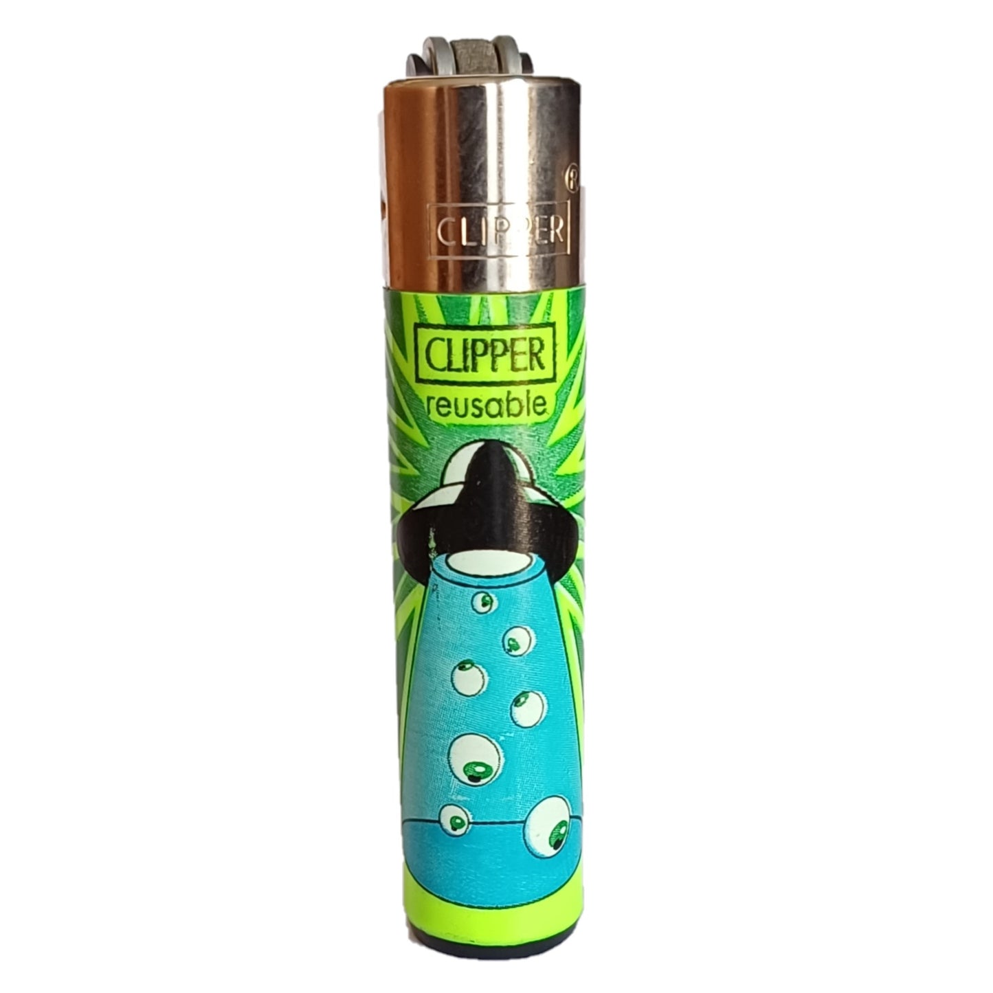 Briquet Clipper Mini - Design Strangest / Say Peace - PlantesAFumer