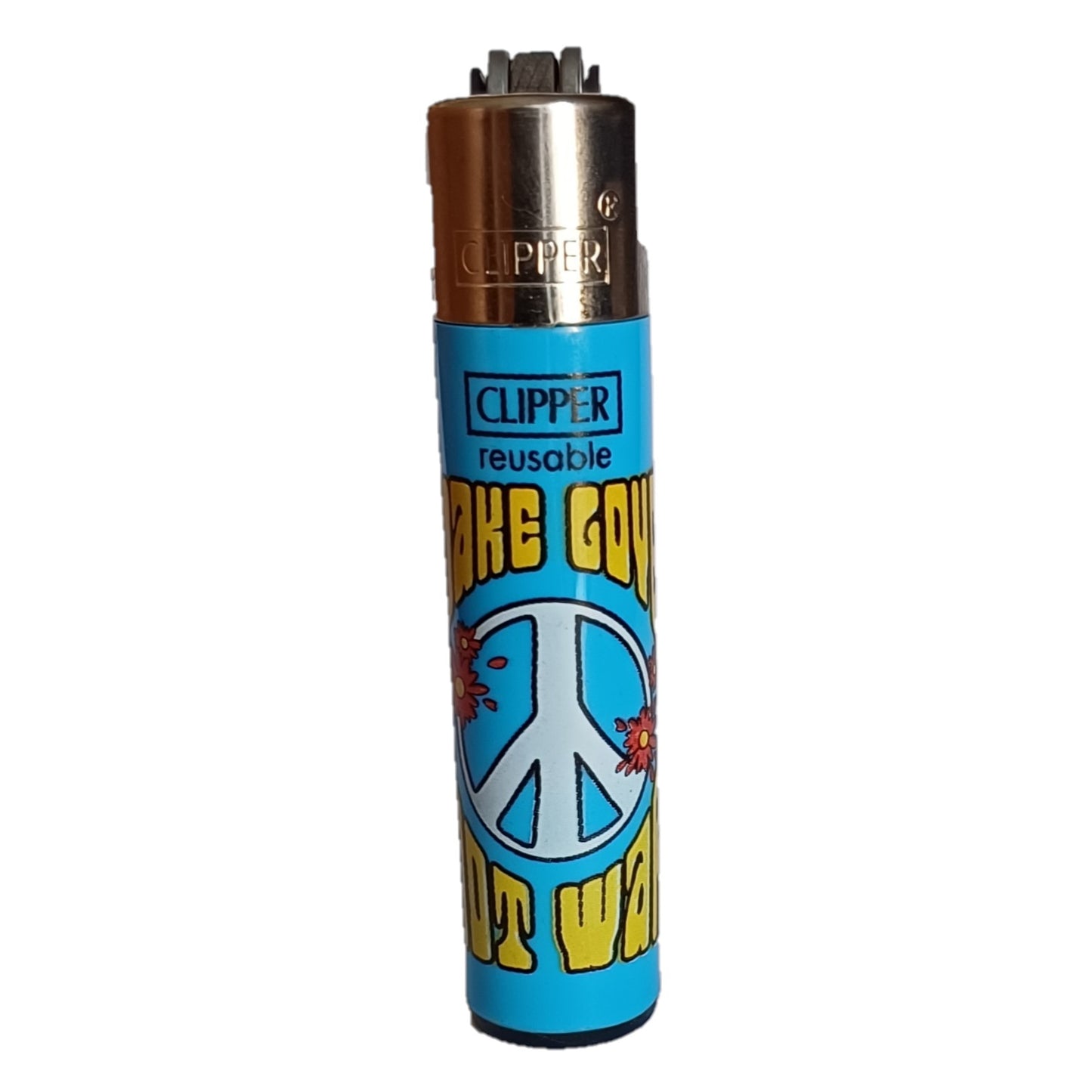 Briquet Clipper Mini - Design Strangest / Say Peace - PlantesAFumer