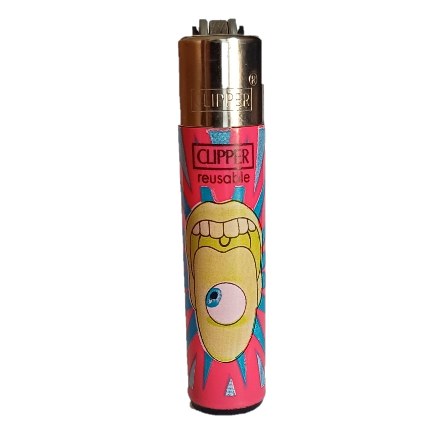 Briquet Clipper Mini - Design Strangest / Say Peace - PlantesAFumer