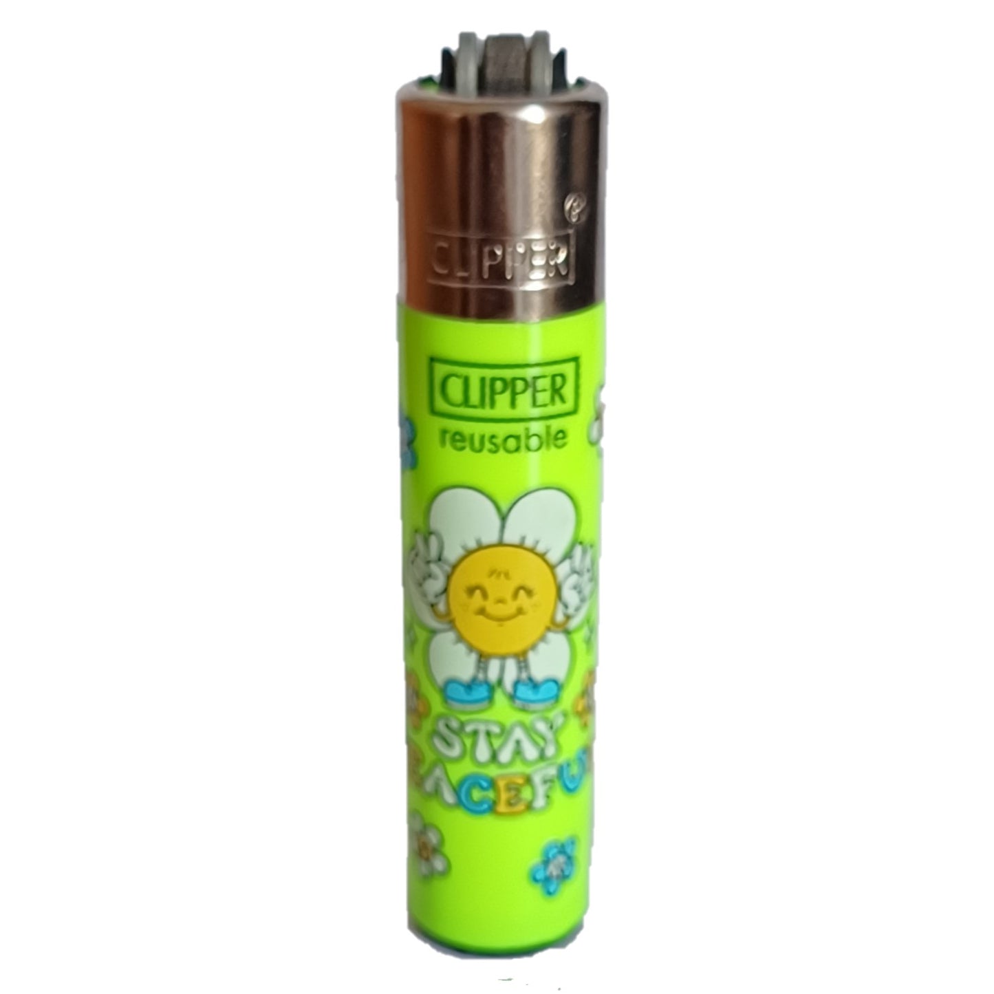 Briquet Clipper Mini - Design Strangest / Say Peace - PlantesAFumer