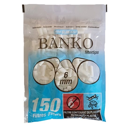 Pack de 150 Filtres à cigarette Banko 6mm - PlantesAFumer