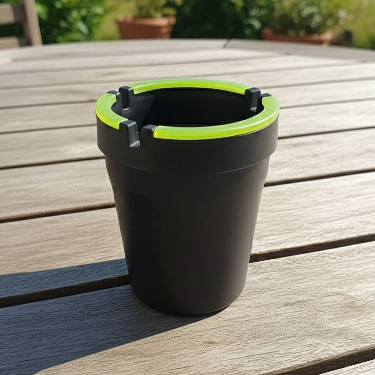 pot cendrier plastique