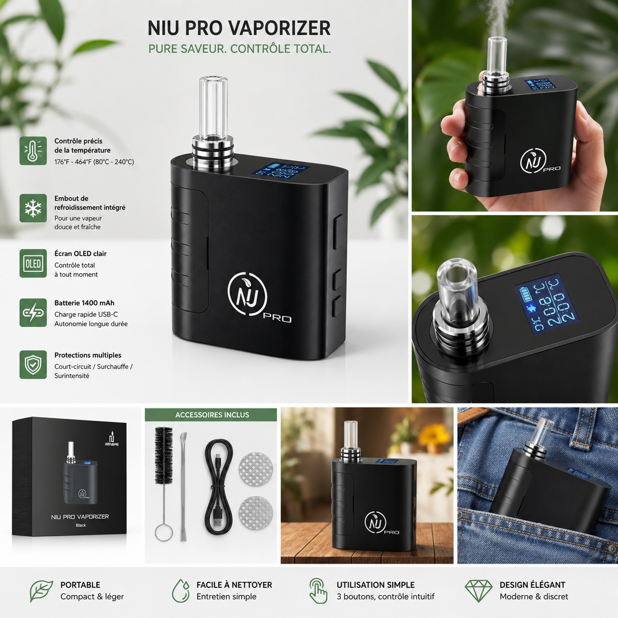 Vaporisateur de plantes Medgram NIU Pro