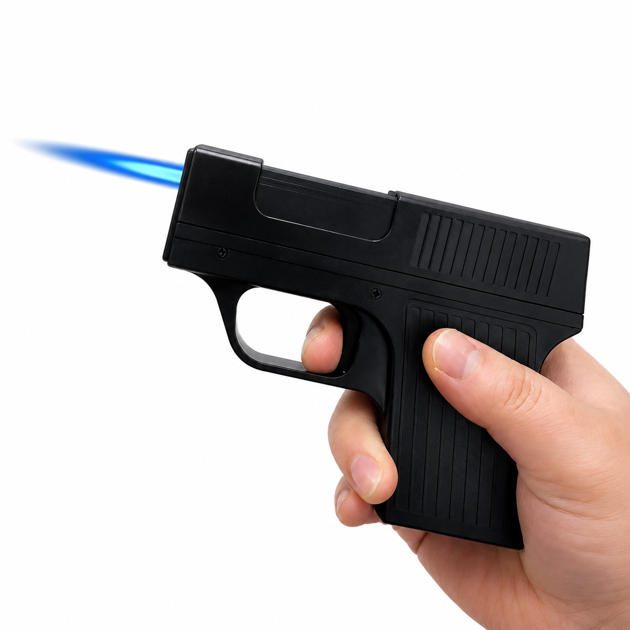 Etui à cigarette avec briquet intégré en forme de Pistolet